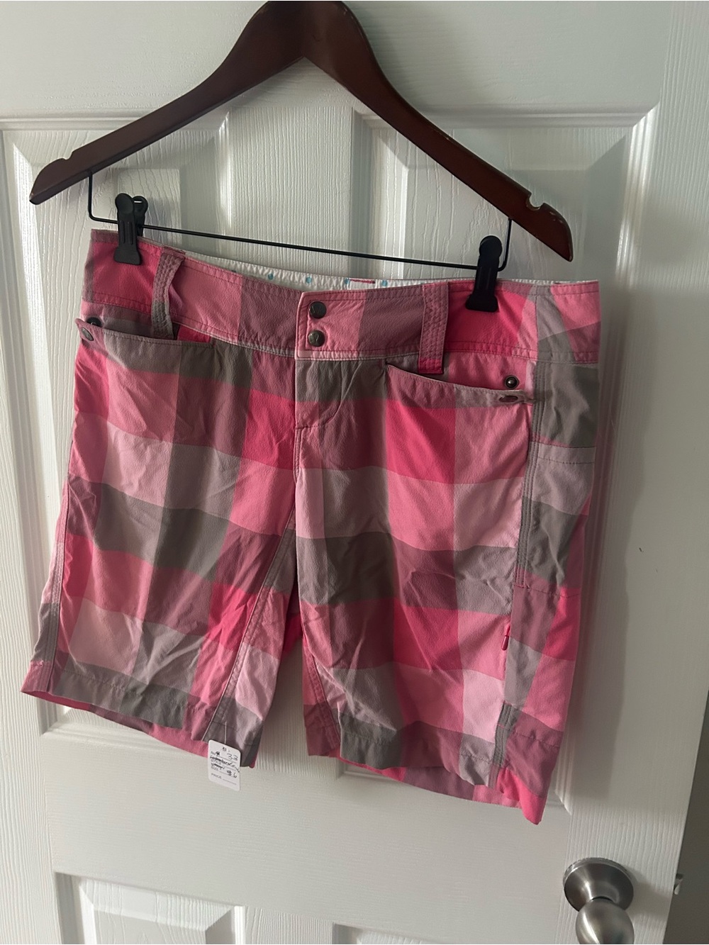 lululemon athletica Pink Plaid Bermuda Shorts
